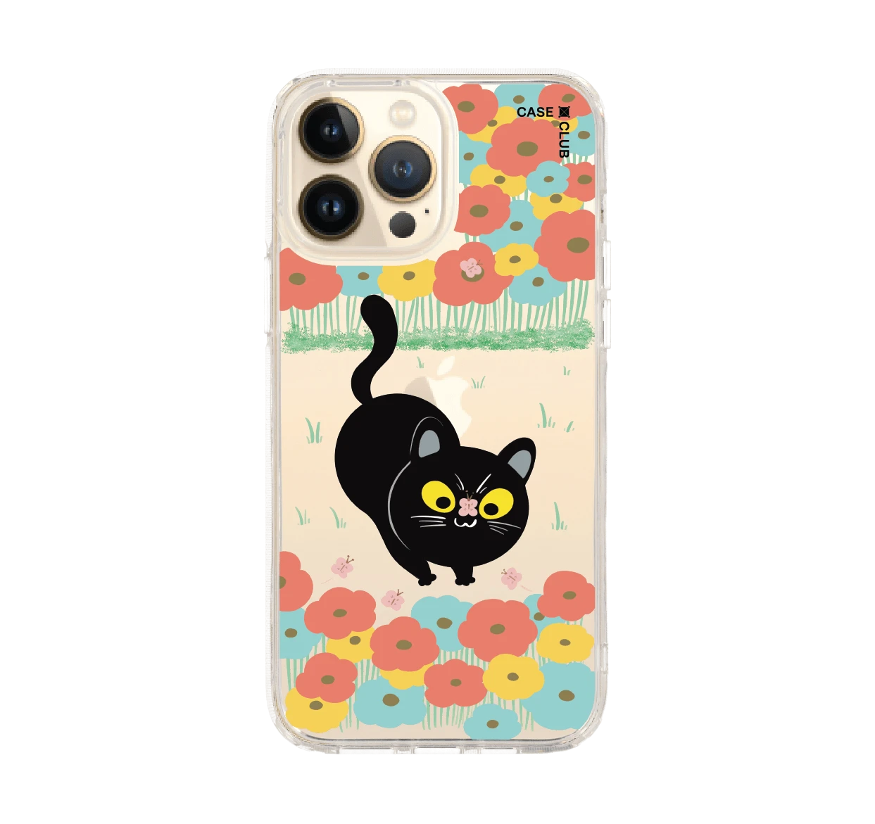 flower black cat